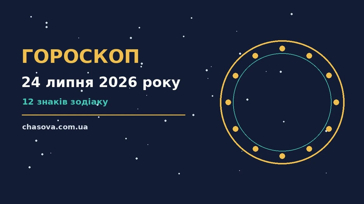 Гороскоп на 24 липня 2026 року: час рішень для всіх знаків про фінанси та особисте життя