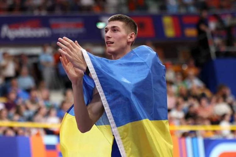 Олег Дорощук після фіналу чемпіонату Європи-2026 зі стрибків у висоту в Бірмінгемі