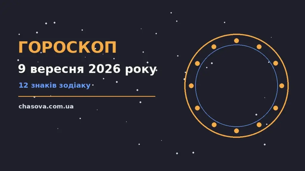 Зоряне небо над міським краєвидом увечері 9 вересня, символ астропрогнозу на середу