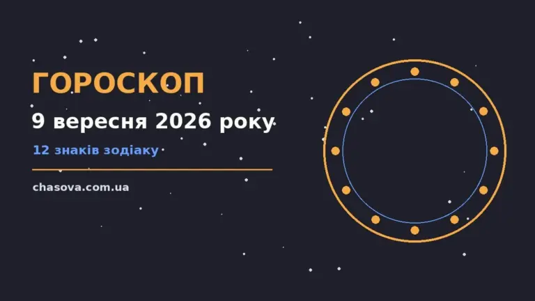 Зоряне небо над міським краєвидом увечері 9 вересня, символ астропрогнозу на середу