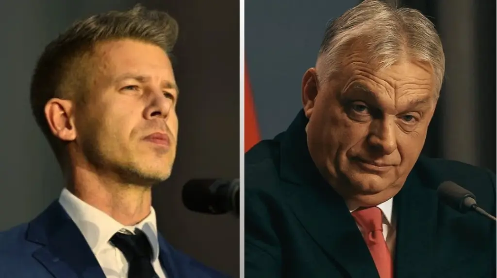 Петер Мадяр відповідає Віктору Орбану, який погрожував антикорупційним органам (фото REUTERS/Marton Monus)