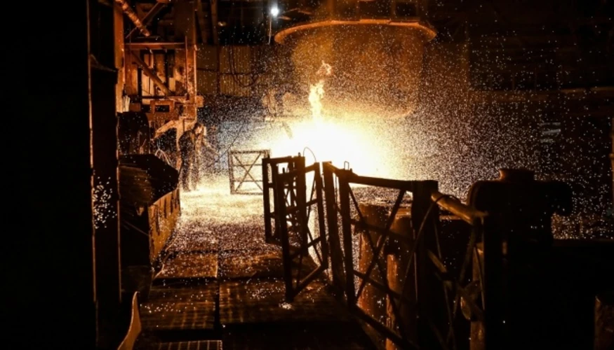 Металургійний комбінат «Запоріжсталь», архівне фото виробничого процесу